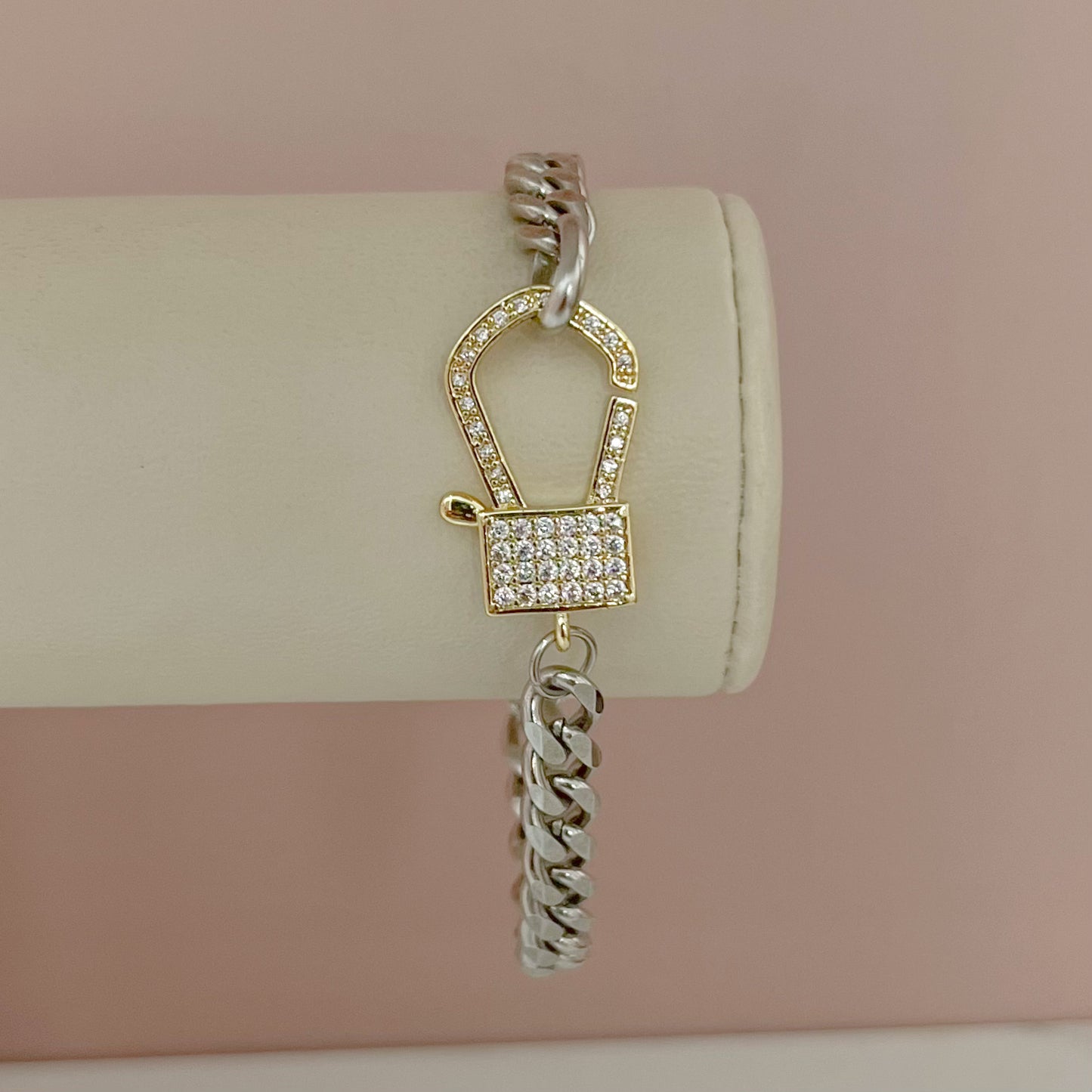 PULSERA GANCHO BICOLOR