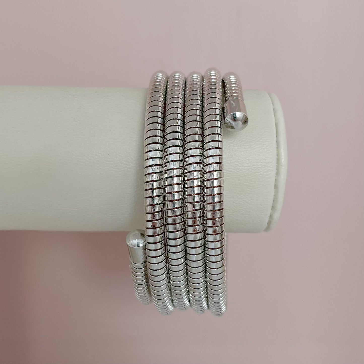 BRAZALETE ESPIRAL PLATEADA