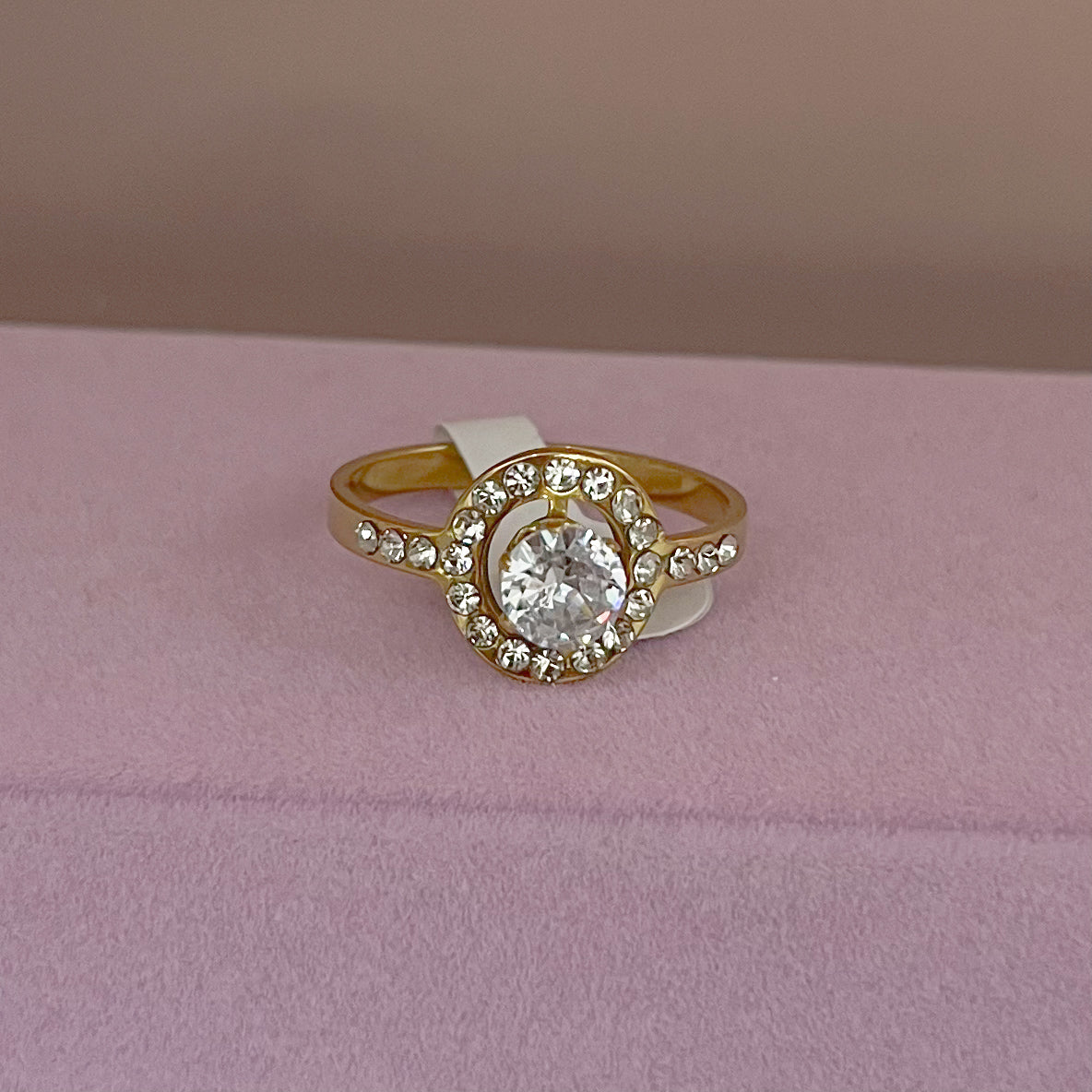 ANILLO ZIRCONIA DOBLE CÍRCULO