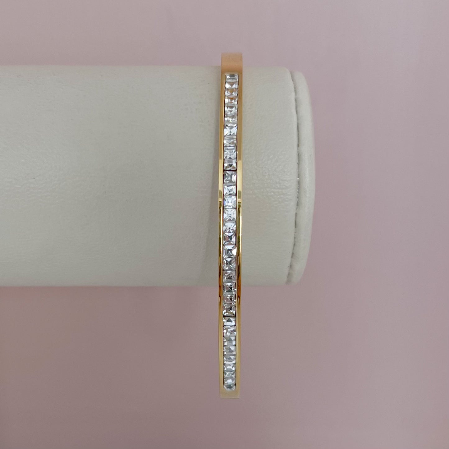 BRAZALETE ZIRCONIAS CUADROS