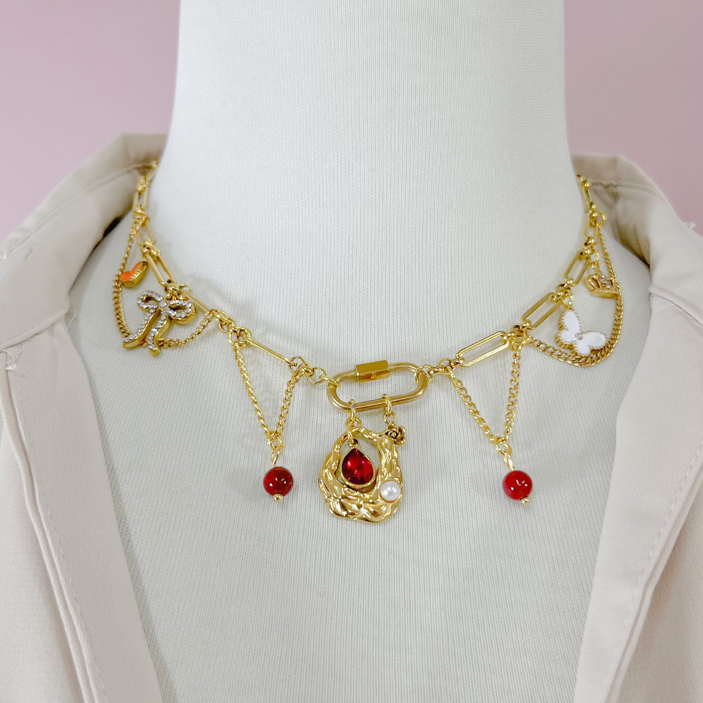 COLLAR DIJES ROJO