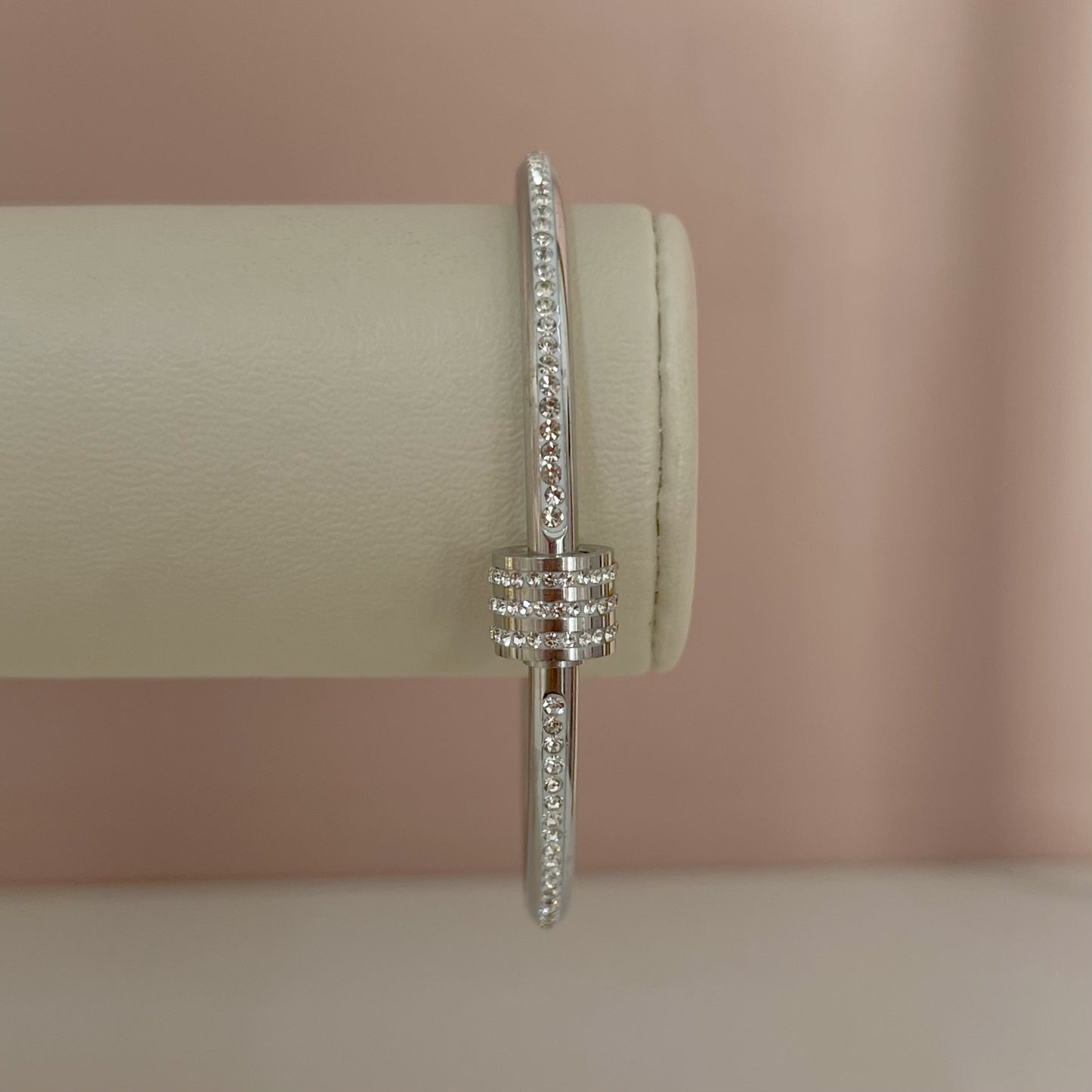 PULSERA RONDEL PLATEADO