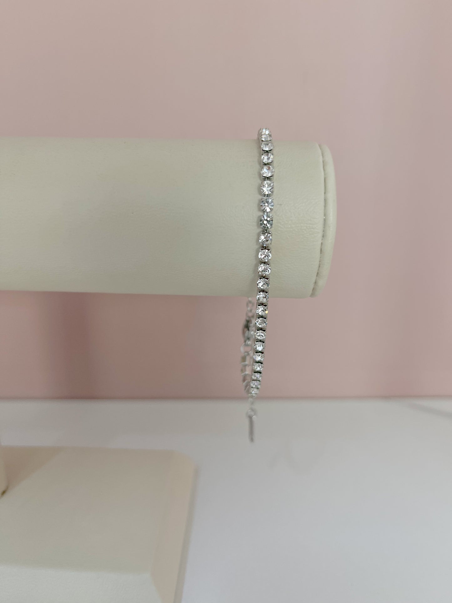 PULSERA CRISTALES PLATEADA