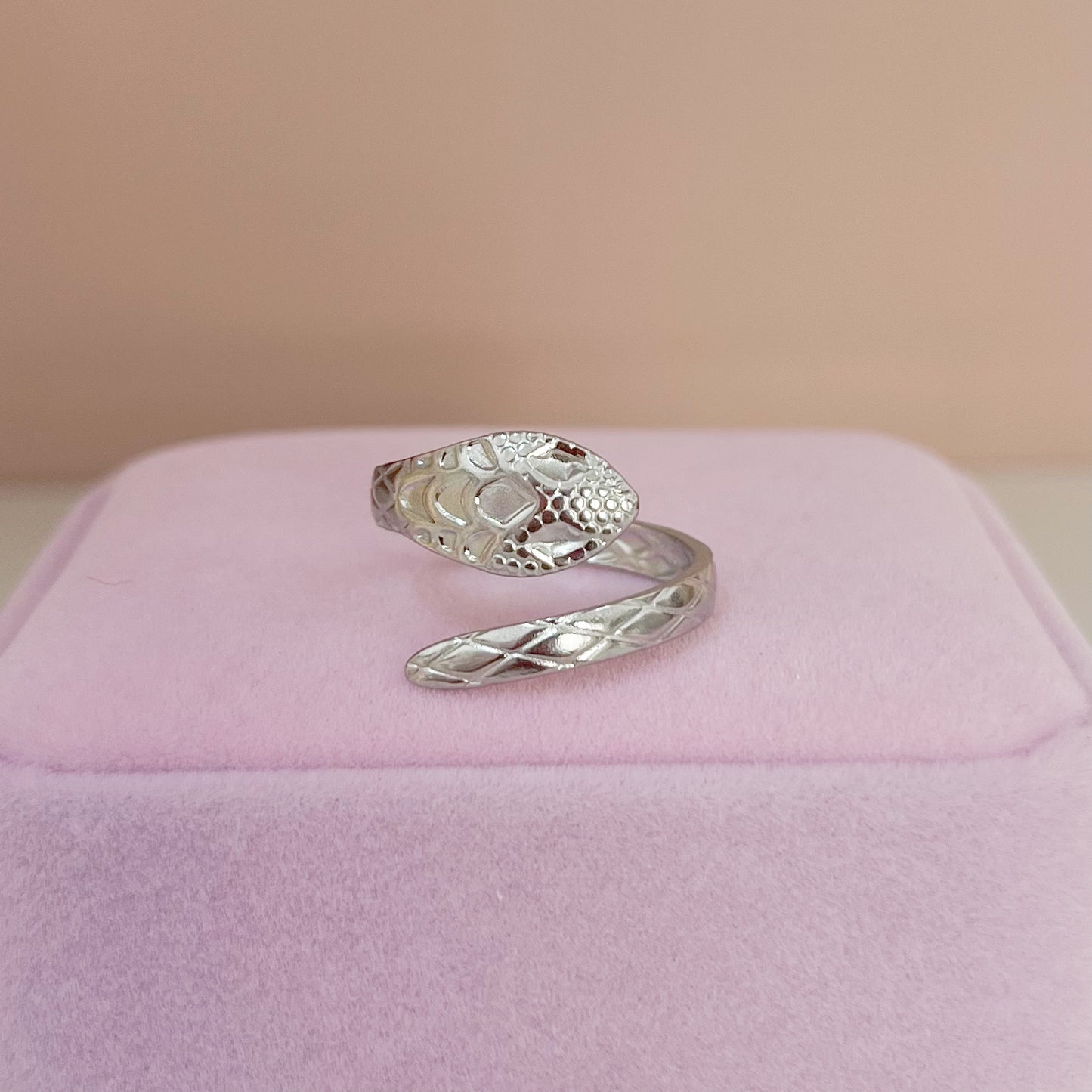 ANILLO SERPIENTE PLATEADO