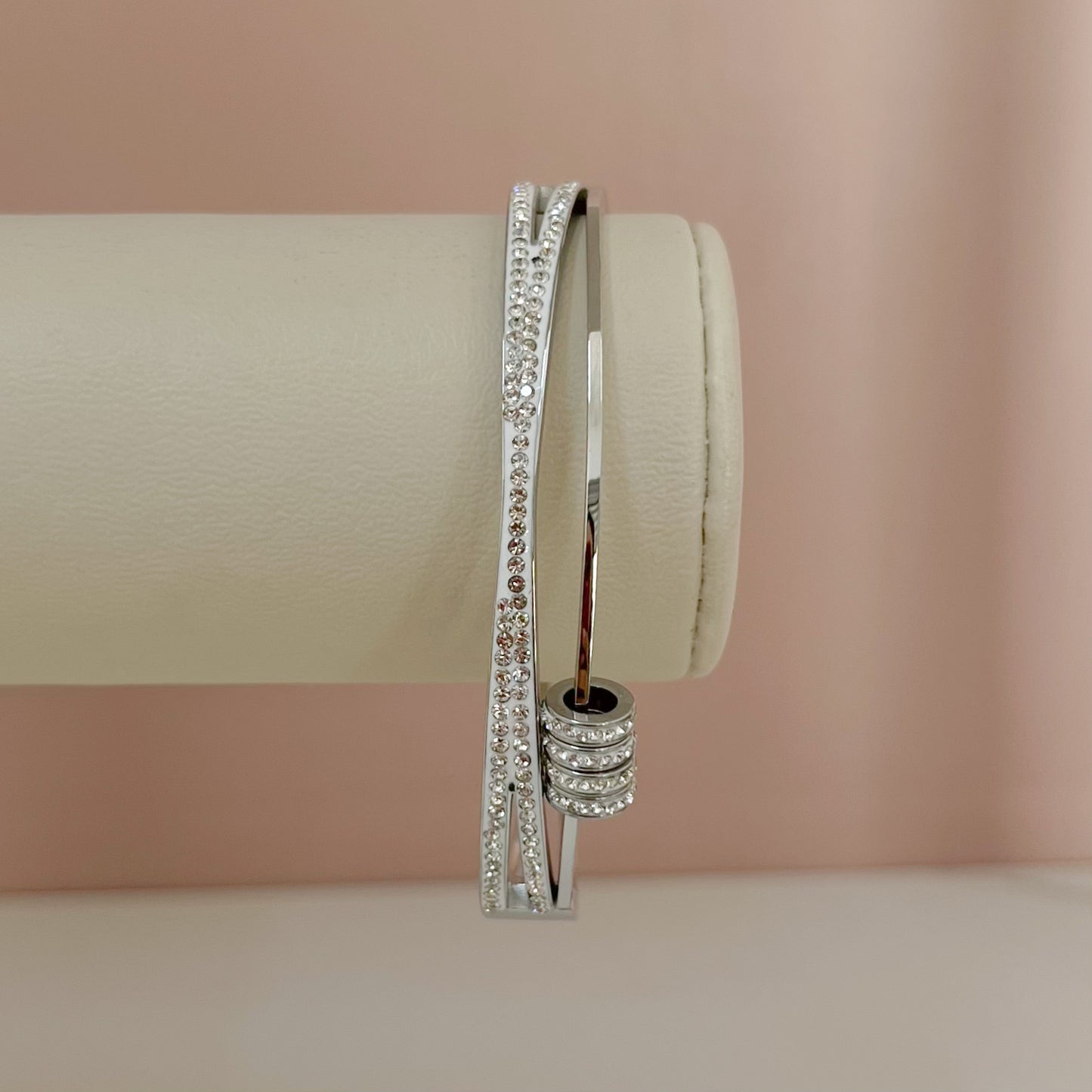 BRAZALETE RÓNDELES ZIRCONIAS PLATEADO