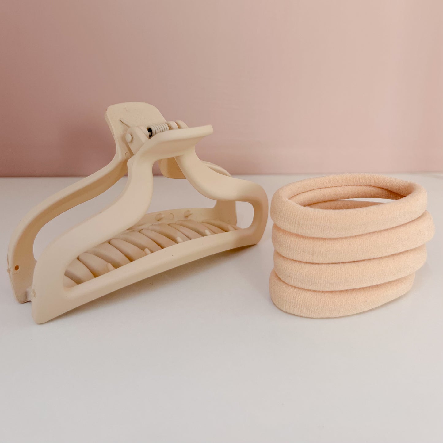 PINZA + 4 LIGAS BEIGE