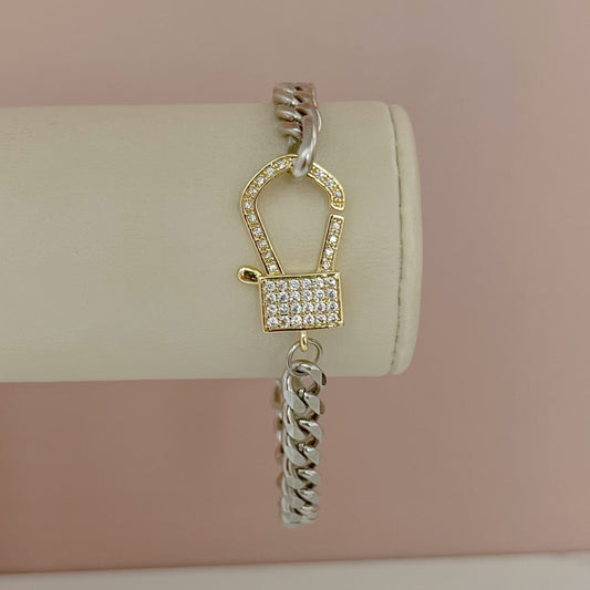 PULSERA GANCHO BICOLOR