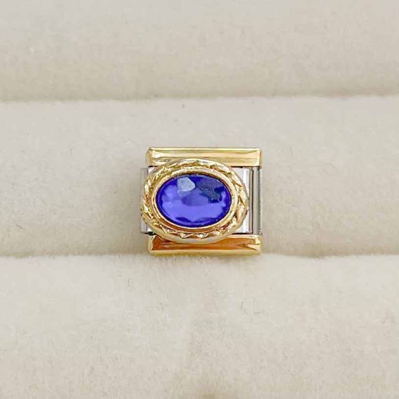 CHARM ÓVALO AZUL