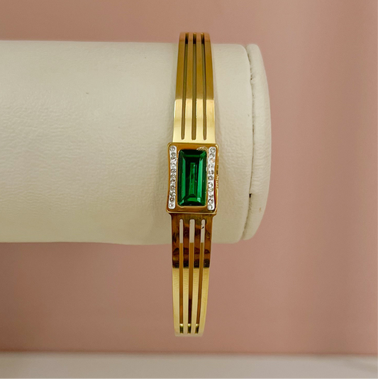 BRAZALETE CRISTAL VERDE