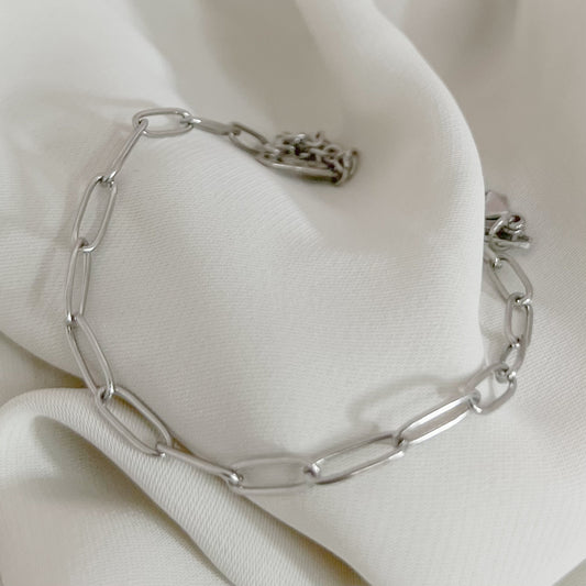 PULSERA ESLABONES PLATEADO