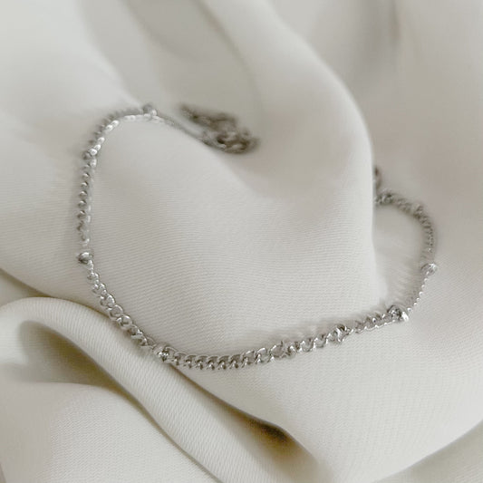 PULSERA PUNTOS PLATEADO