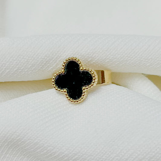 Anillo a flor negra