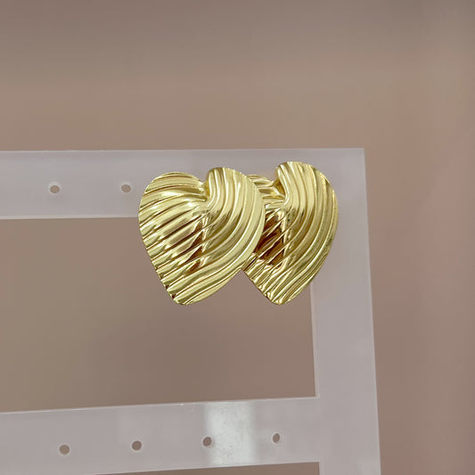ARETES CORAZÓN CAPARAZÓN