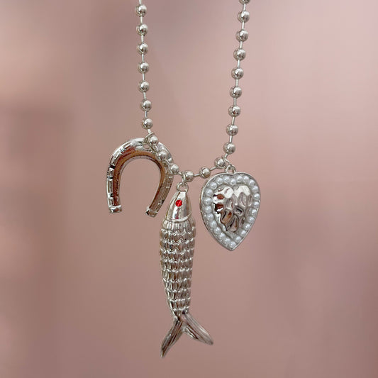 COLLAR PESCADO PLATEADO