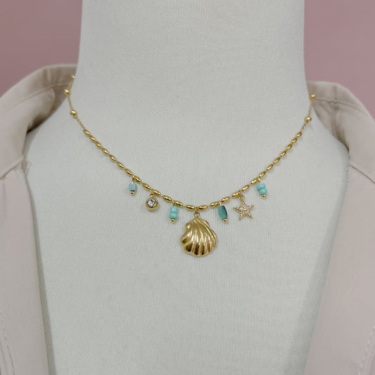 COLLAR CONCHA AZUL