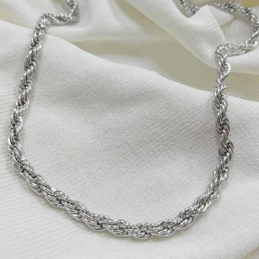 Collar torsal plateado