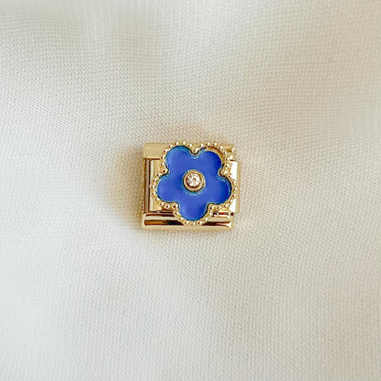 Charm flor azul