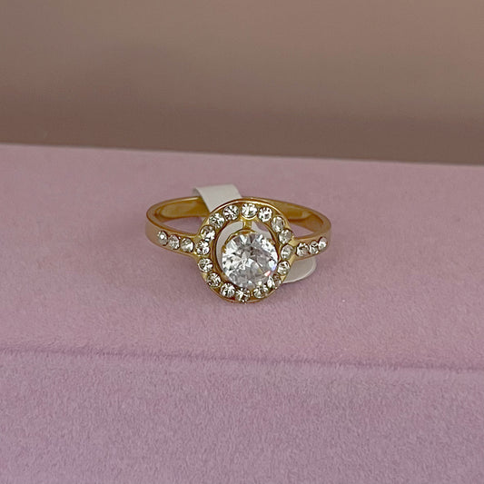 ANILLO ZIRCONIA DOBLE CÍRCULO