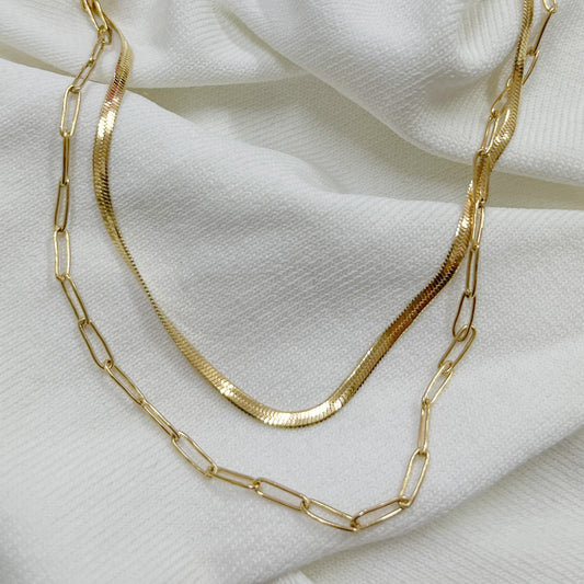 Collar doble eslabones