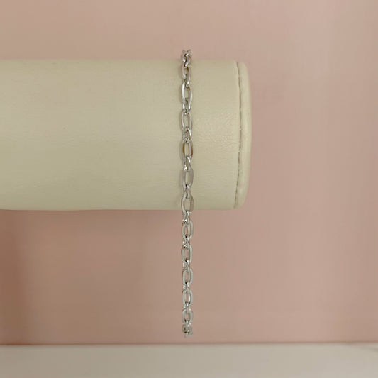 PULSERA ESLABONES PLATEADOS