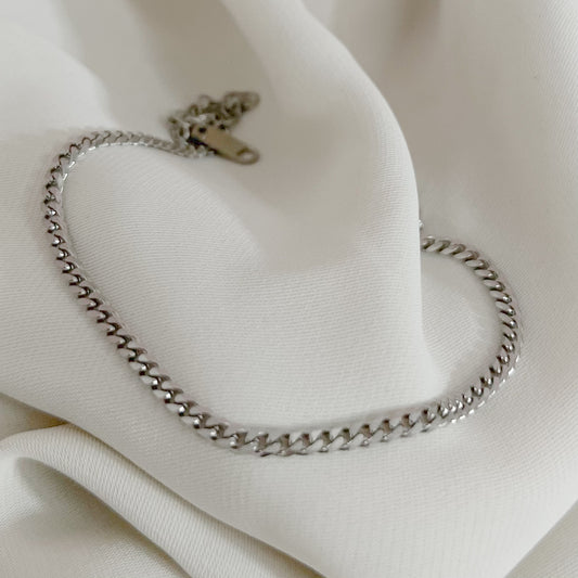 PULSERA CADENA PLATEADO