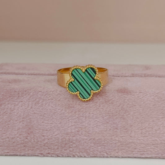 ANILLO FLOR VERDE