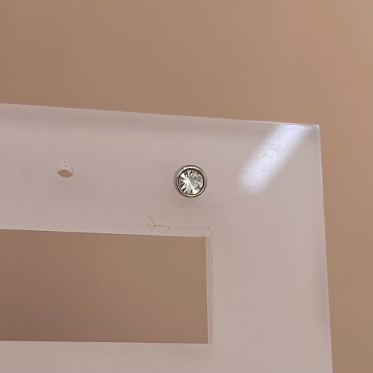 PIERCING CRISTAL CÁPSULA PLATEADO