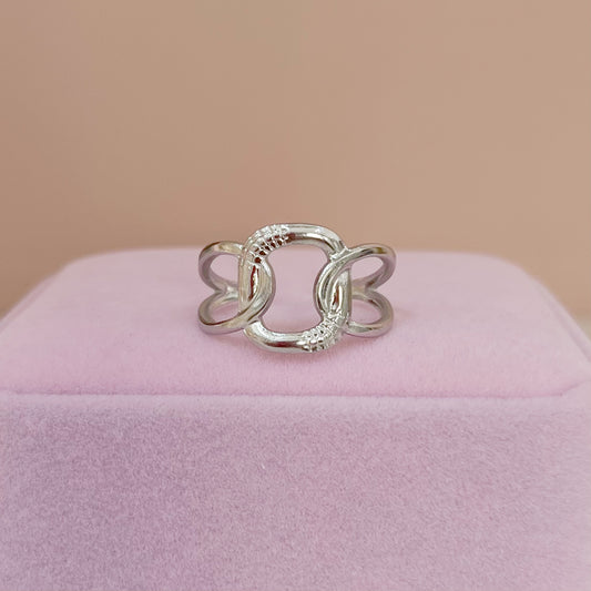 ANILLO NUDO PLATEADO