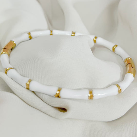 BRAZALETE BAMBÚ BLANCO