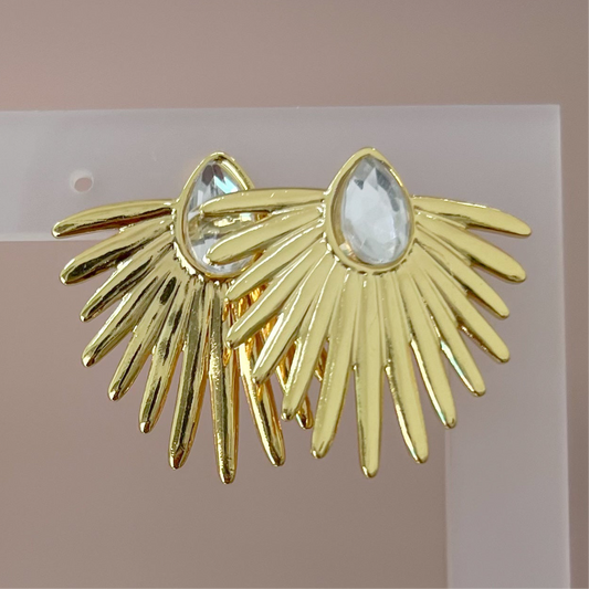 ARETES DESTELLO CRISTAL BLANCO