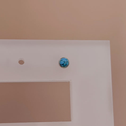 PIERCING AZUL / PLATEADO