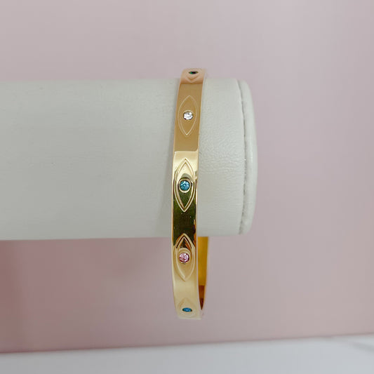 BRAZALETE OJITOS COLORES