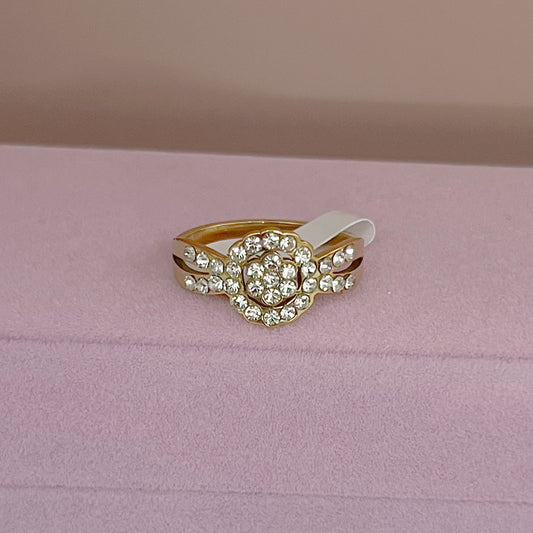 ANILLO ZIRCONIA DOBLE FILA