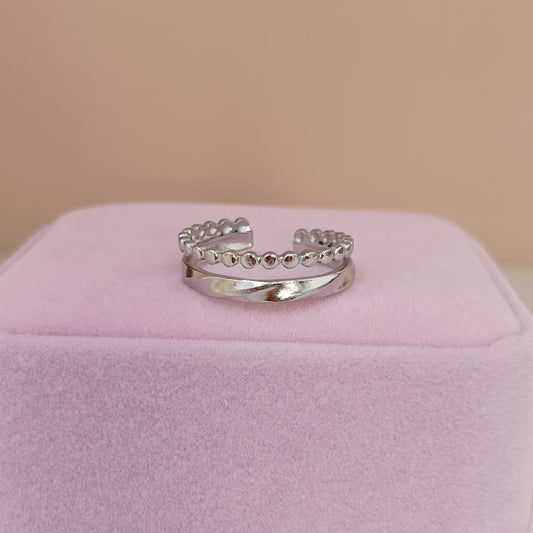 ANILLO DOBLE ESFERAS