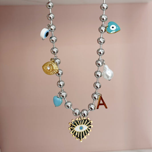 COLLAR DIJES PLATEADO