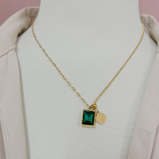 COLLAR ZIRCONIA VERDE